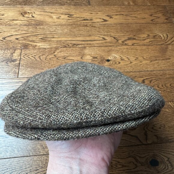 Carl Gross Flat Cap 100% Virgin Wool Made in Germany Newsboy Tweed Golf Preppy - Picture 3 of 11